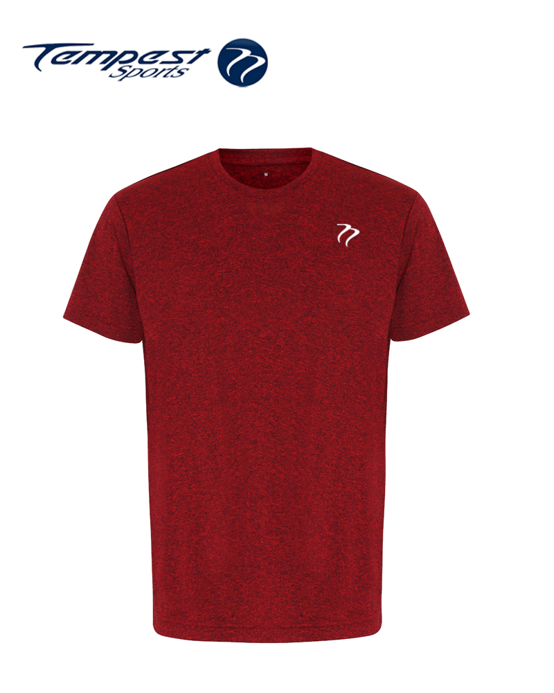 Tempest Performance Mens Red Melange T